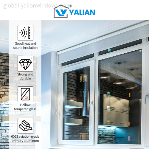 Alluminium Windows Casement Aluminum Thermal Break Casement Windows French Design Supplier